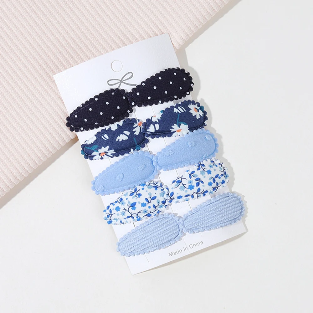 10 Stück Mini Stoff-Wassertropfen-Haarspangen für Kinder, Babys und Mädchen, Tägliche Party-Dekoration, Haarclips, Mädchen-Haaraccessoires, Geschenke – Detail 8