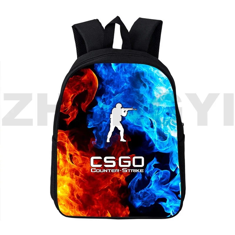 Hot Fashion CS GO 3D Print Backpacks CSGO Anime Kawaii Backpack 12/16 Inch Elementary School Bag Urban Notebook Rucksack