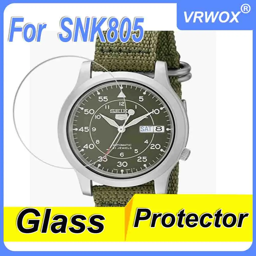 3Pcs Glass Protector For SNK805 SNK809 SNK807 SNK803 SNKN09 SNKP12 SNKP17 SNKP09 Watch Tempered Screen Protector For Seiko