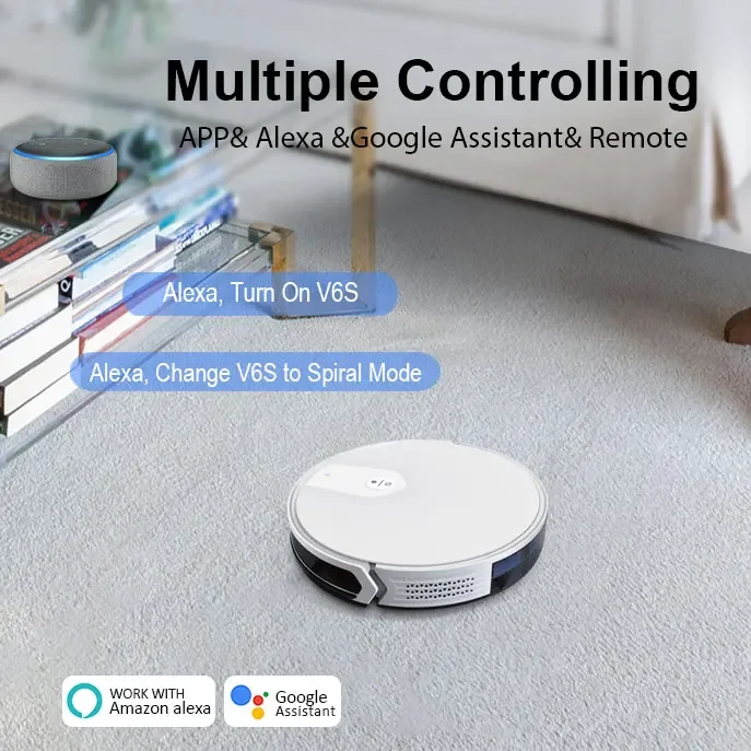 High quality robot vacuum cleaner mopping cleaning Alexa Google wifi wet and dry house cleaning robotic vaccum cleaner