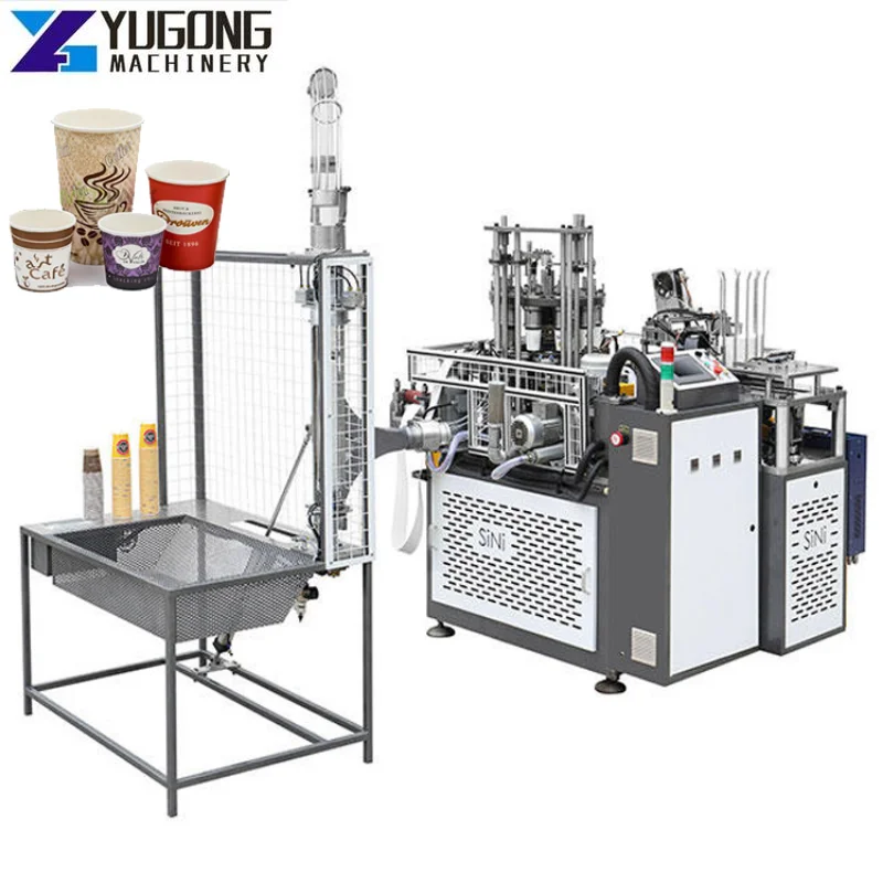 YG  Full Servo Driven Paper Cup Machine High Speed Paper Cup Forming Making Machine with Inspection Device Online Working