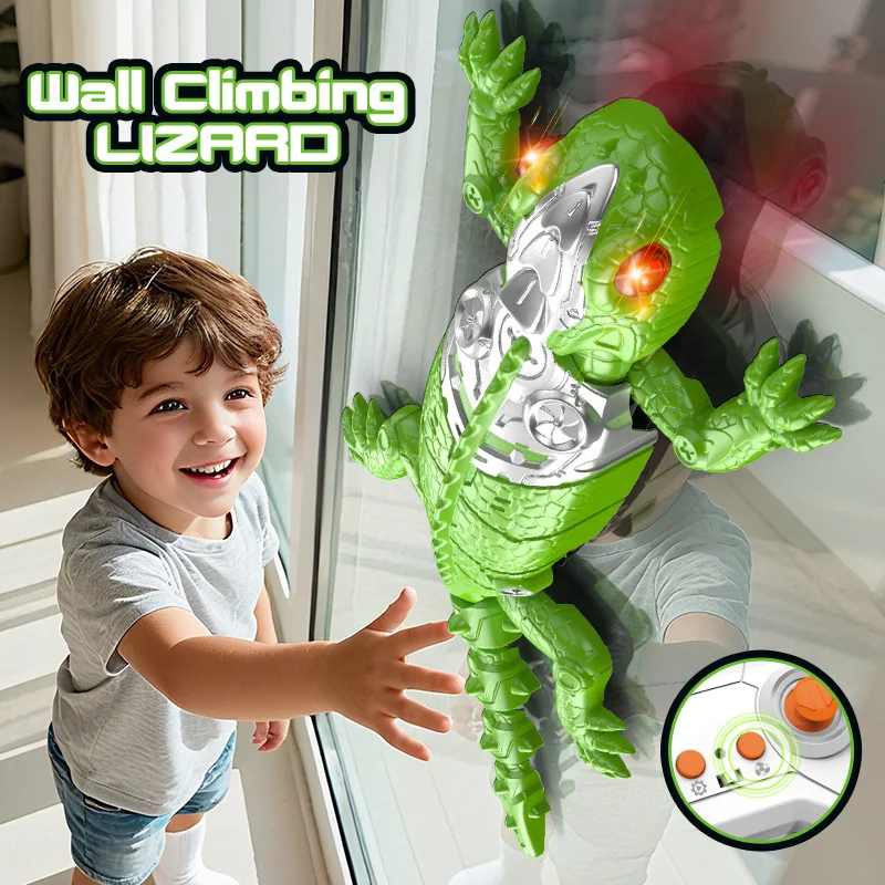 Remote Control Wall Climbing Lizard Toy Simulation Chameleon Model Gecko Halloween Creative Funny Remote Control Spider Toy Gift