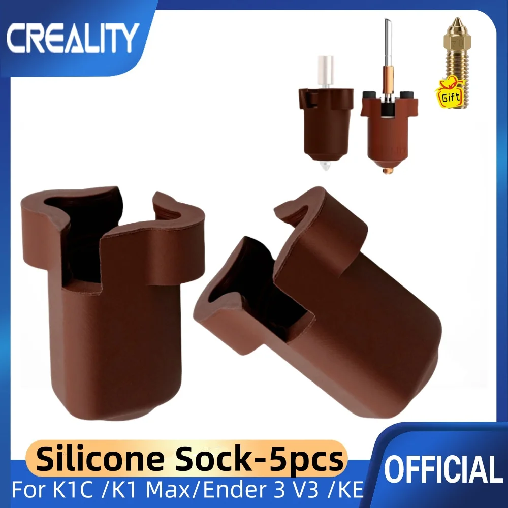 

Creality K1C Silicone Sleeve For Heat Insulation Case Ceramic Heat Cover Black Red Silicone Sock