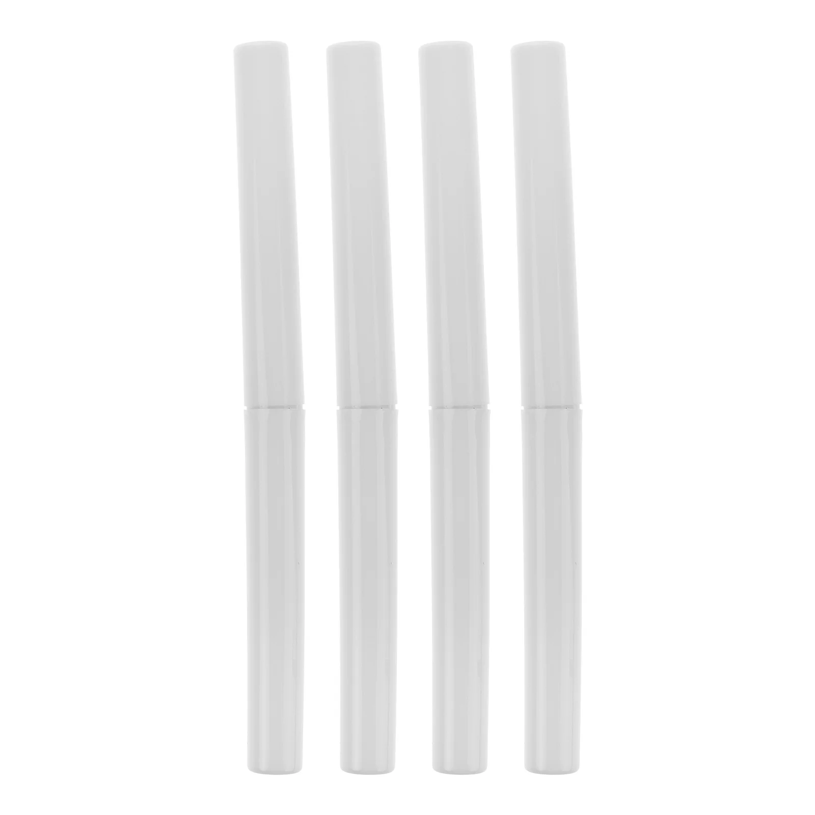

4pcs Silicone Lip Brush Double Ended Makeup Brushes For Eyes Lips Travel Set Protective Caps Glitter Design Soft Skin-Friendly