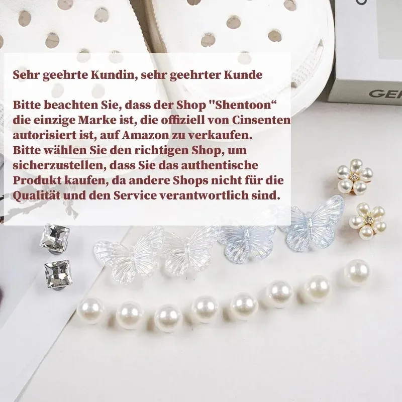 성인 및 소녀용 블링 나비 크록 참 16개, 크록 액세서리, 보석, 꽃 크록 참(신발 제외)