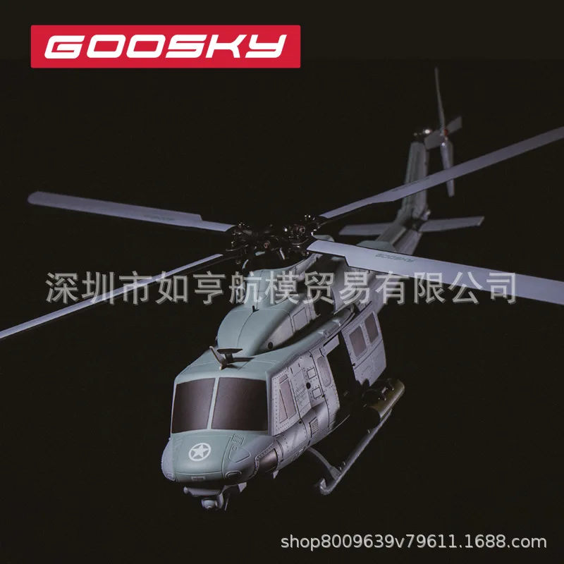 Goosky E2 Model Airplane 3d Stunt Huey Remote-Controlled Helicopter Uh-Iy Venom Helicopter Boy'S Birthday Gift
