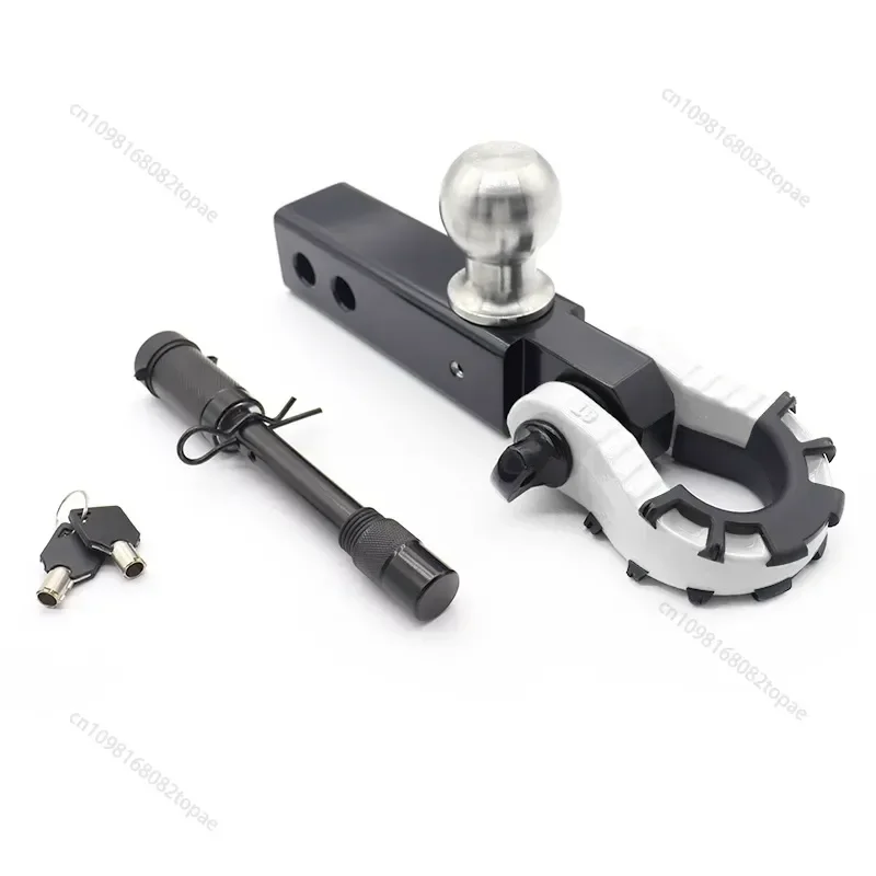Trailer Hitch Receiver U-ring Ring Shackle Anti-Theft Lock Pin Set For 2 Inch Receiver Offroad Pickup SUV Tow Accessories