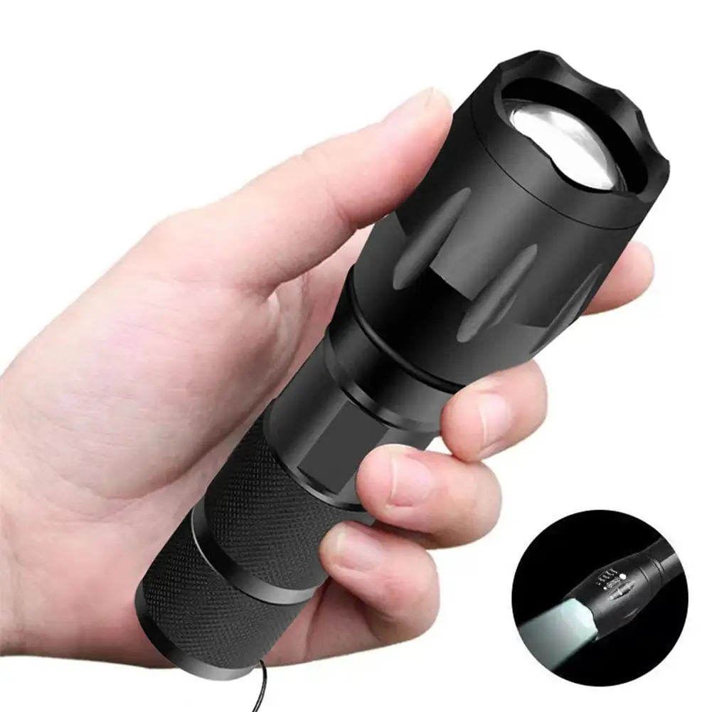 Mini Keychain Flashlight Usb Charging Waterproof Pocket Camping Strong Modes Torch Light Fixed- Outdoors 3 Flashlight G3h9