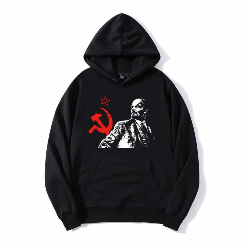 Ussr Red Soviet Union Communist Lenin Hoodie Male Hoody Sweatshirt Cotton Unisex Coat zipper Streetwear