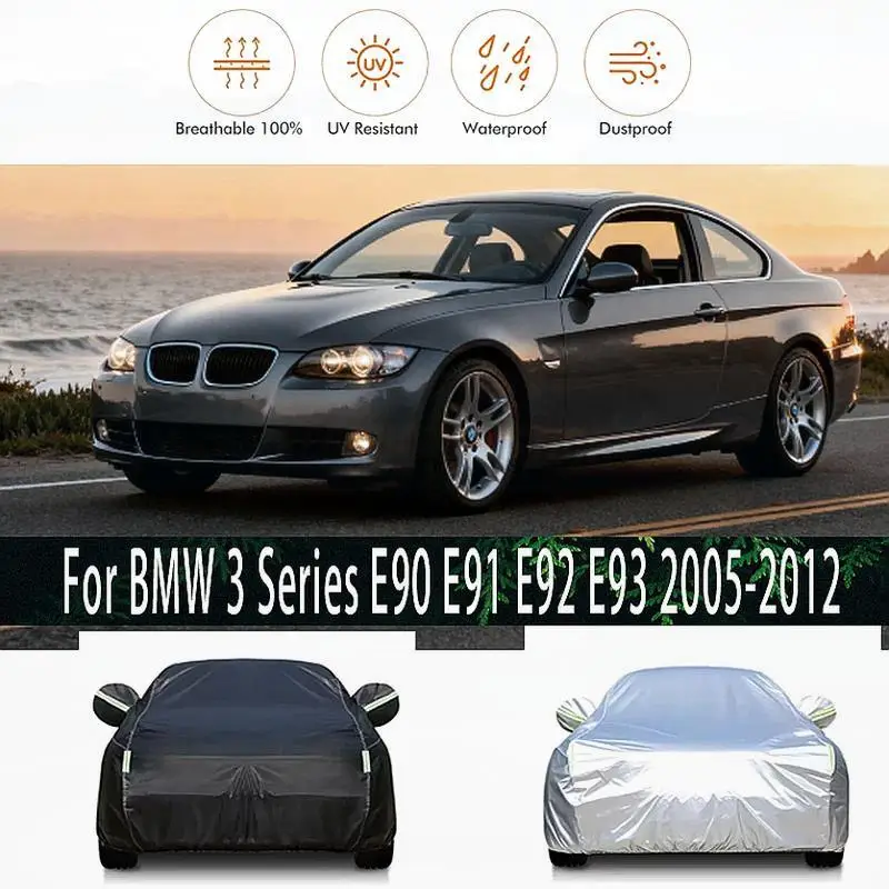 

For BMW 3 Series E90-E93 2005-2012 Outdoor Protection Waterproof Dustproof Full Snow Sunshade Exterior Car Covers