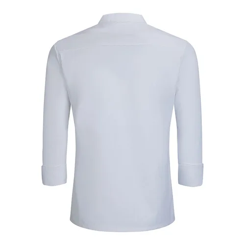 Imagen 2 del producto Abrigo de chef de manga larga para hombres grandes: uniforme perfecto para personal de cocina en restaurantes y hoteles Chaquetas de trabajo de camarero de catering