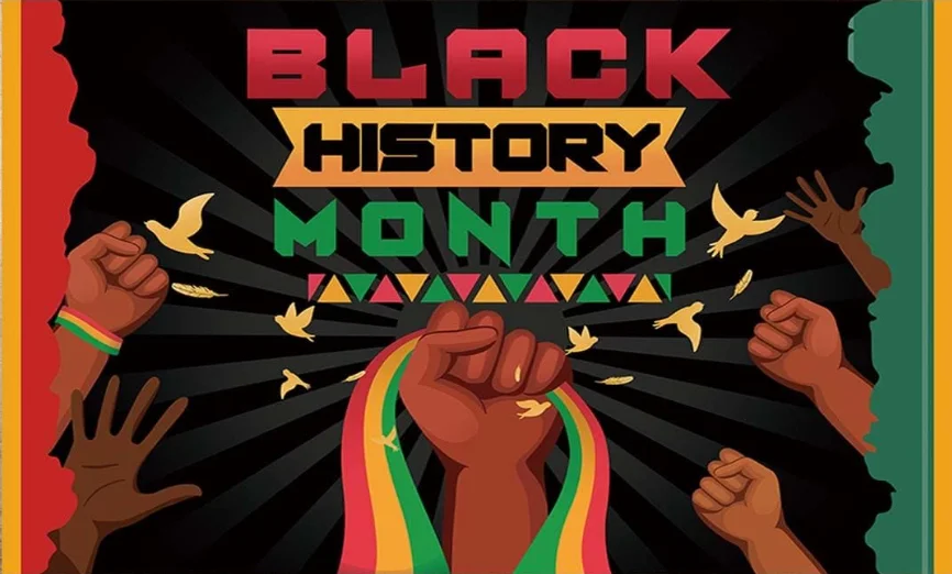 블랙 히스토리 월 배경 팬, 아프리카 아메리칸 블랙 히스토리 월 파티 배너 장식, 실내 야외 파티 벽