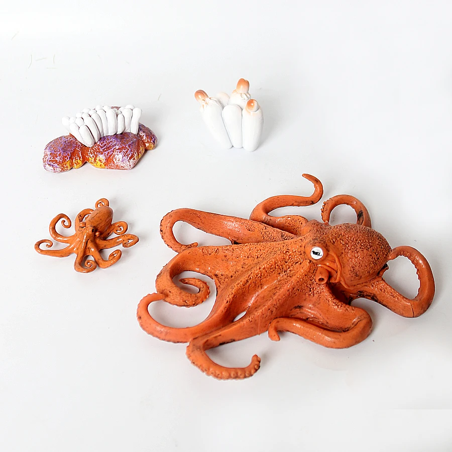 動物のライフサイクル モンテッソーリ プラスチック製 カメ タコ 白鳥 豆の形をしたフィギュアセット 動物フィギュア アクションフィギュア モデルおもちゃ 子供向けギフト