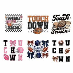 Ball Rugby Iron On Print Petches On Clothing Hooding Fashion Heat DTF Transfer Sticker For T Shirts