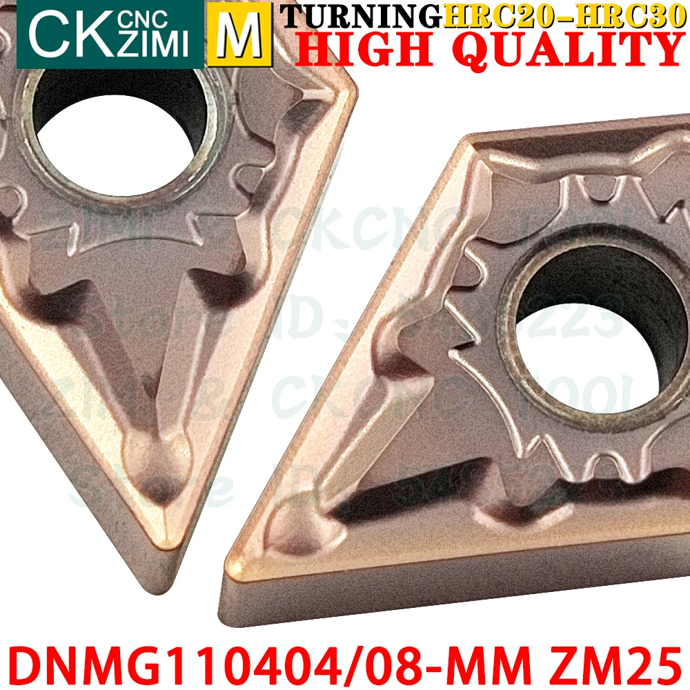 DNMG110404-MM ZM25 DNMG110408-MM ZM25 Carbide Inserts External Turning Inserts Tool DNMG 1104 Indexable Metal Lathe Cutting Tool