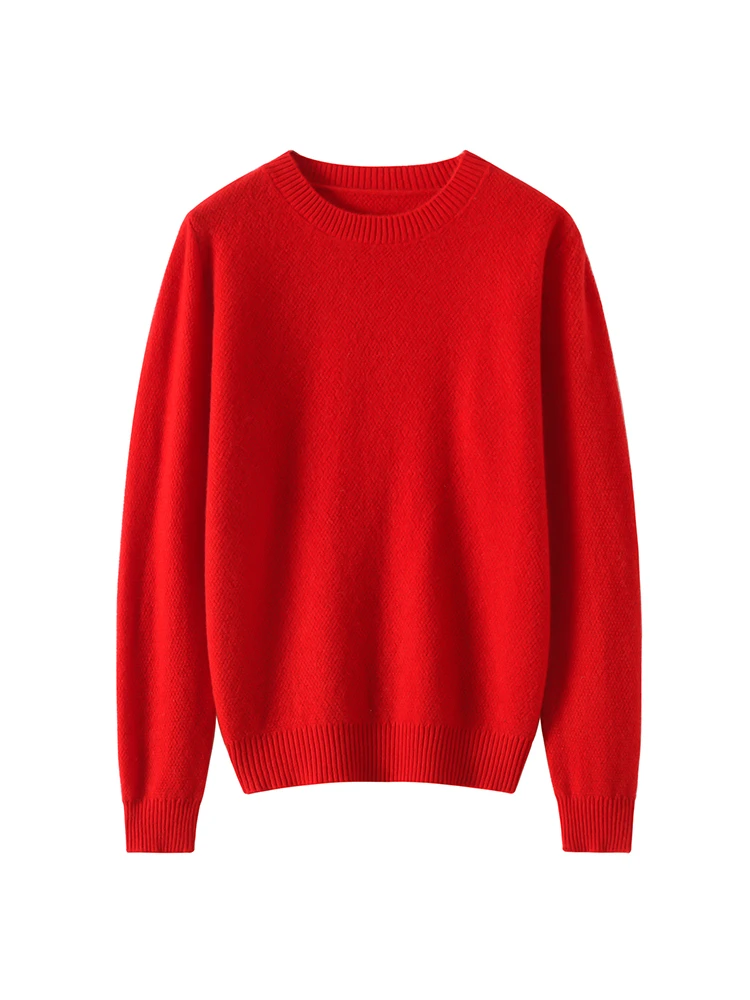 

Women's Wool Sweater Pullover O-neck 100% Merino Wool Knitwear Long Sleeve Cashmere 6 Color Autumn Winter Cozy Casual Basic Tops