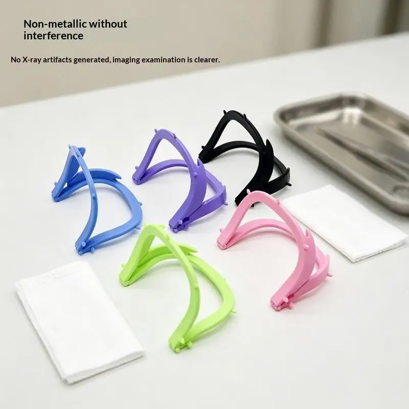 【B】1Pc Dental Foldable Frame Plastic Rubber Dam Sheets Bracket For Dental Operation 134℃ Oral Barrier Tools Dentistry Instrument