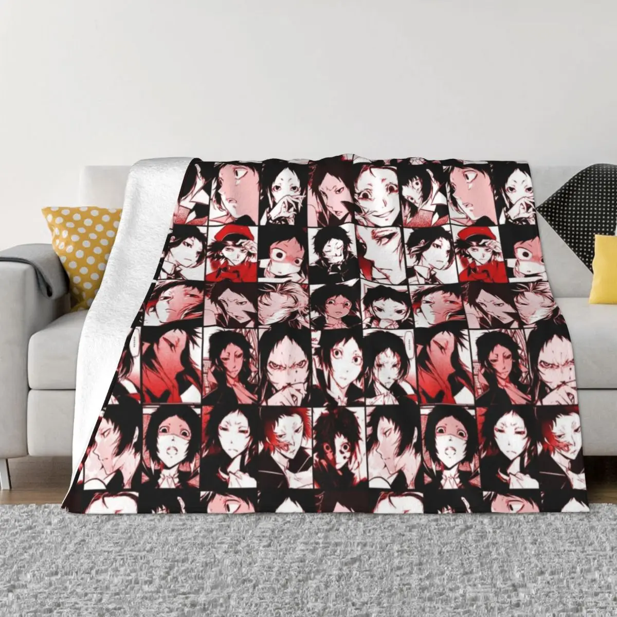 

Akutagawa Ryunosuke- collage color version Throw Blanket Heavy Blanket decorative blanket