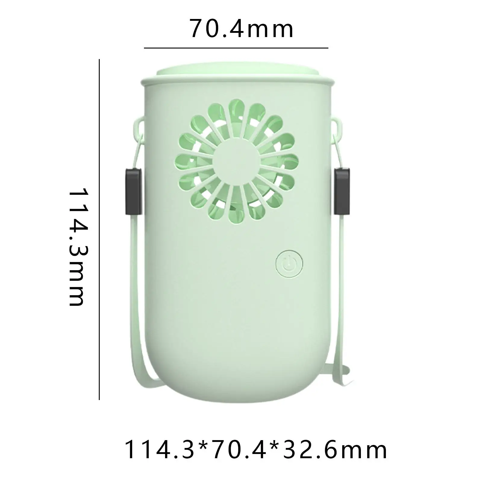 Handheld Fan Quiet Adjustable Portable Rechargeable Desk Fan Hanging Neck Fan Mini Fan for Camping Hiking Home Dormitory Outdoor