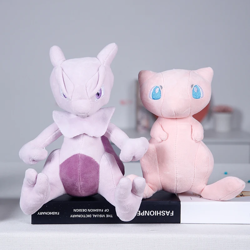 البوكيمون Mewtwo Peluche ألعاب من القطيفة Kawaii Mew أفخم دمية بيكاتشو محشوة عروسة كارتون وسادة الإبداعية هدية عيد ميلاد للطفل #1
