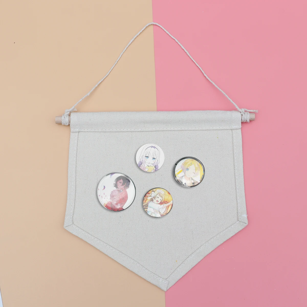 

Wall Hanging Pin Display Pennant Canvas For Enamel Lapel Pins Badge Collection Plain Blank Banner Diy Art Craft Painting
