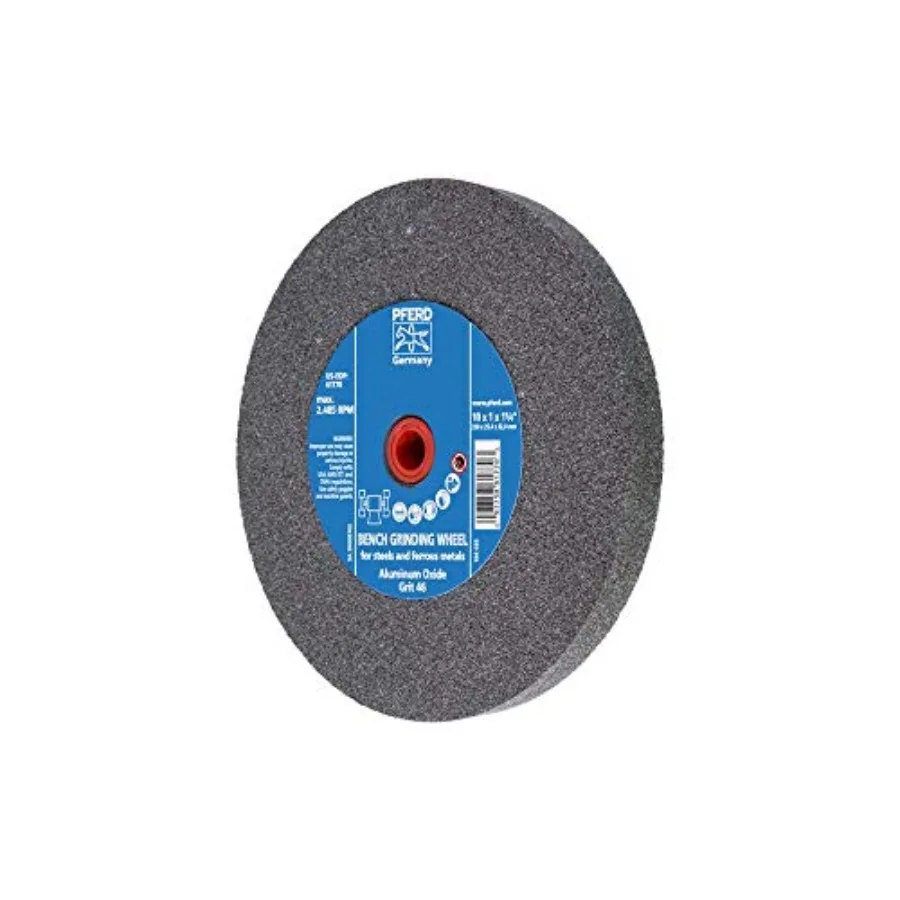 

Vitrified Bench Grinding Wheel Universal 10 Diameter 1 Thick 2 Arbor 46 Grit Aluminum Oxide for General Metalworking