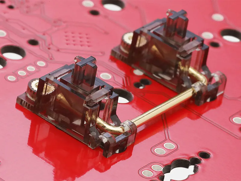 6.25u mechanical keyboard pcb screw in stabilizer golden plated wire