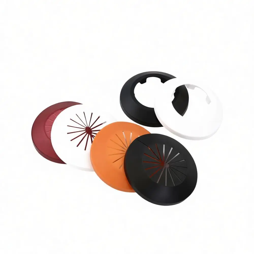 Pipe Decorative Cover Snap On Wall Flange Plastic Escutcheon For Sewer Cable Water Conduit Hole Concealing Shield Cap