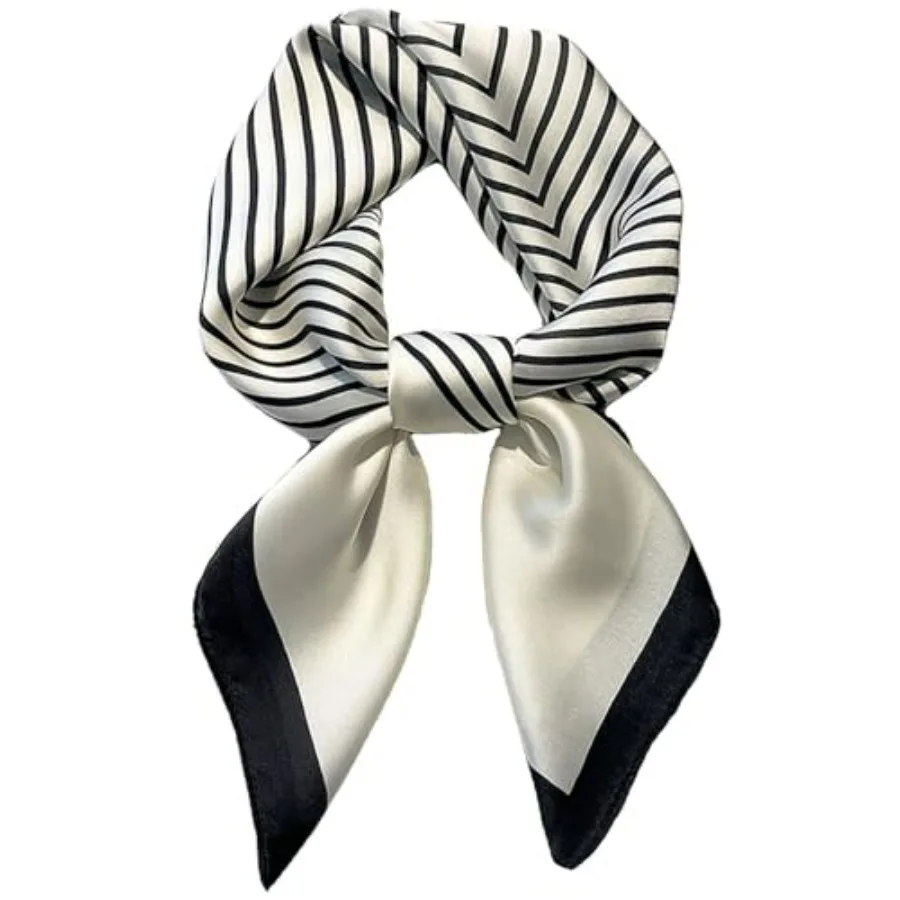 

Saiusloa Neck Scarf For Womens Silky Head Scarves Hair Bandanas Square Scarf Fashion Accessories lightweight
