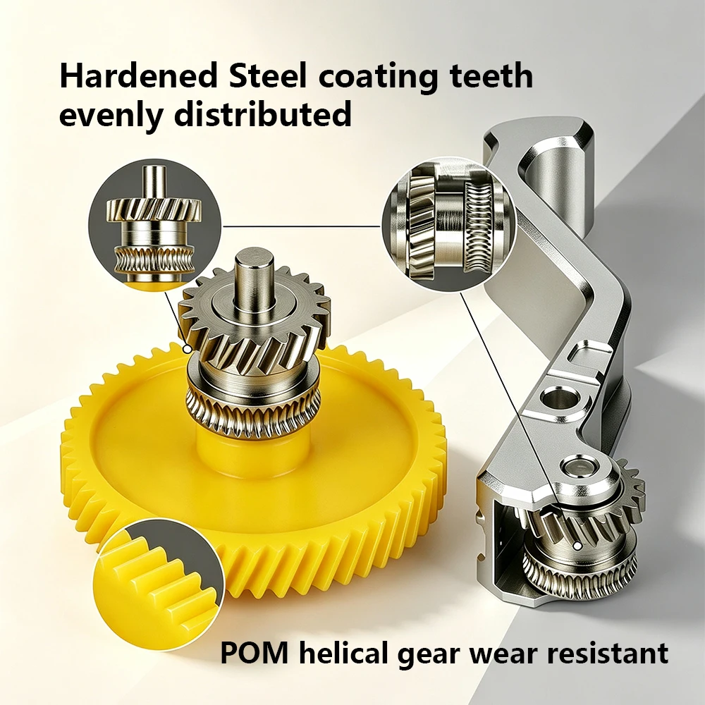 Trianglelab® UPGRADE Extruder Gear Kit for Snapmaker U1 SKD11 Nano Coated Hardened Metal Drive Gear