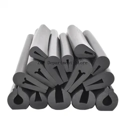 U-Shaped Strip Protection Glass Edging Shield Rubber Edging Sealing Strip Black Glass Table Edging Sheet Anti-Collision