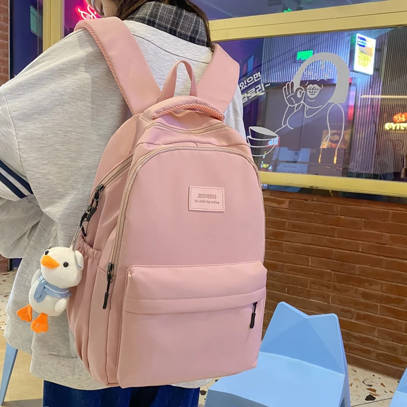 New Female Fashion Men High Capacity Waterproof College Backpack Trendy Women Laptop School Bags Cute Girl Travel Book Bag Cool image 2