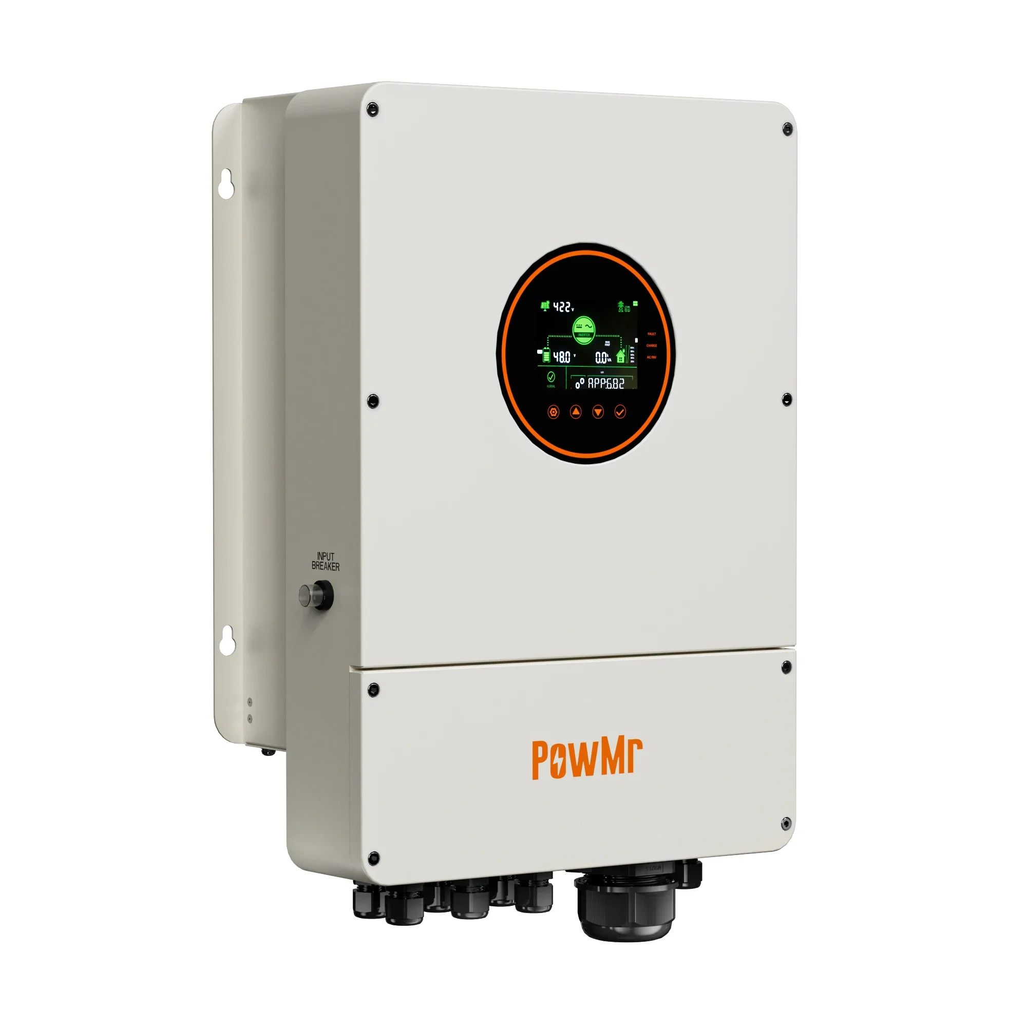 PowMr 5.5kw Off-Grid IP65 Inverter Control All-in-One Lithium Battery Activated Anti-Backflow Sine Wave Solar Hybrid