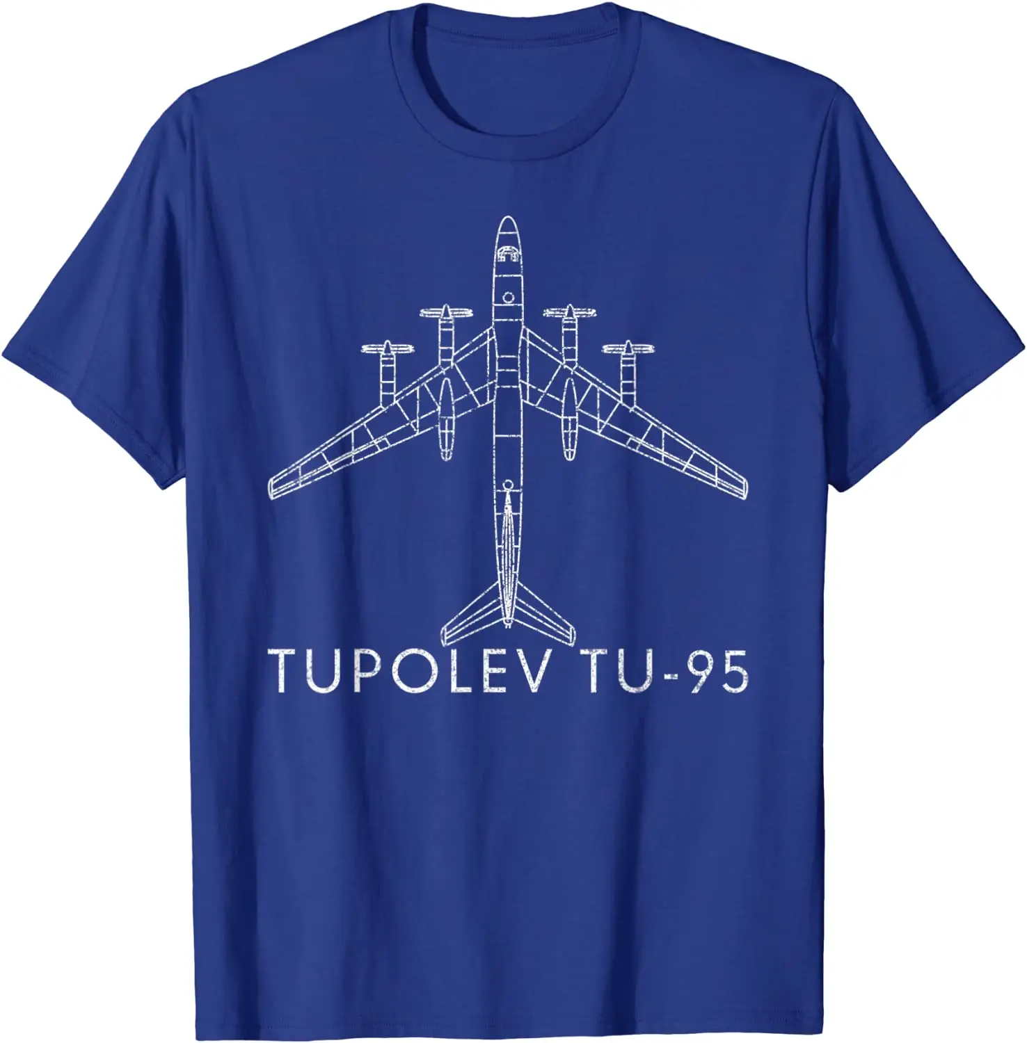 Russian Warplane Tupolev Tu-95 Bear Strategic Bomber T-Shirt Summer Cotton Men T Shirt New Streetwear Oversize tees