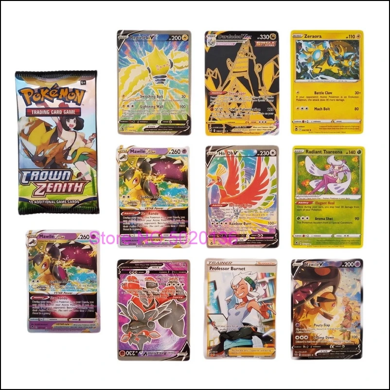 Pokemon Cards Crown Zenith 36 Bags Sealed Booster Box GX Vmax Game