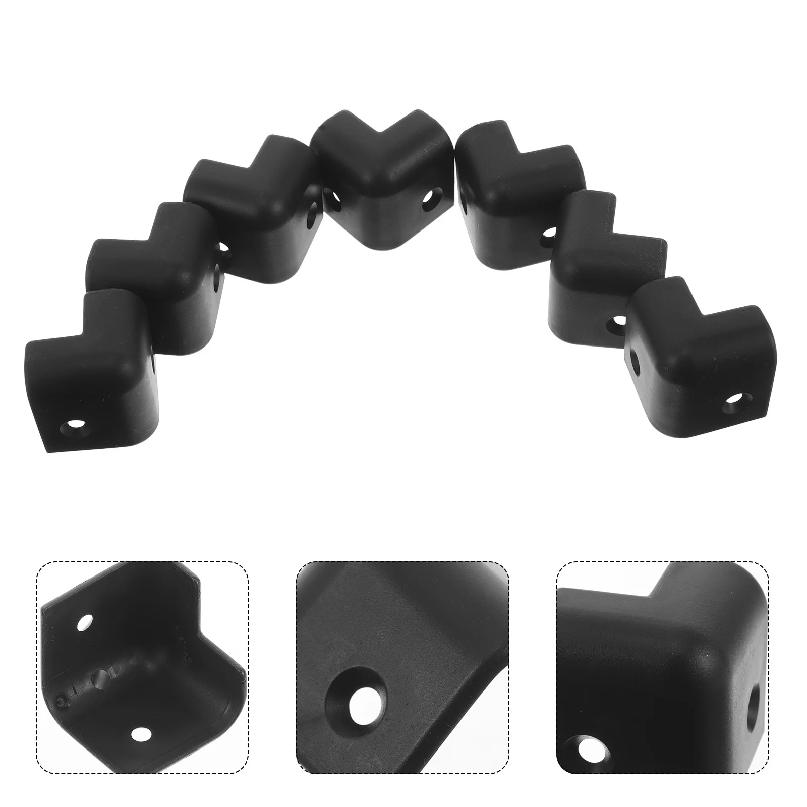 

8pcs Durable Plastic Guitar Amplifier Corner Protectors Shockproof Speaker Enclosure Guards For Guitar Amps Stage Furniture