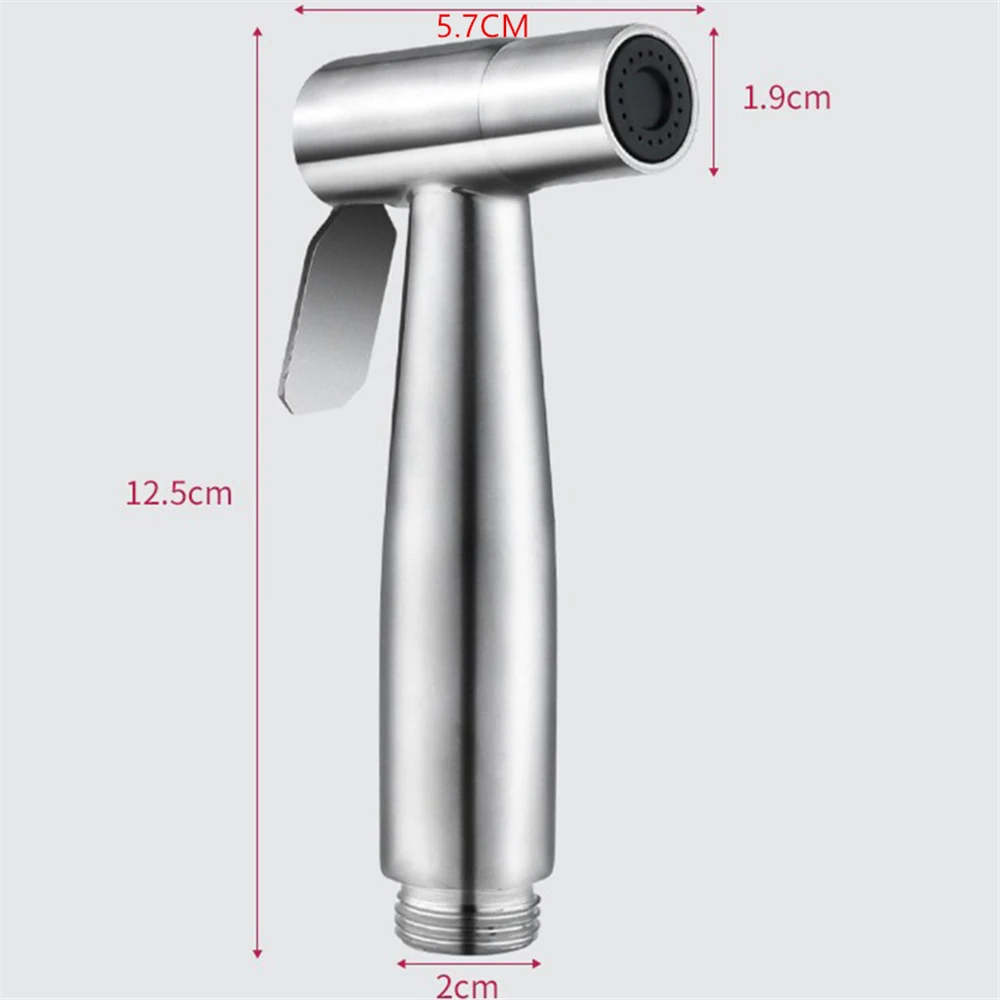 Handheld Toilet Bidet Sprayer Stainless Steel Hand Bidet Faucet Hand Sprayer Shower Head Bathroom Kitchen Faucet Accessories image 6