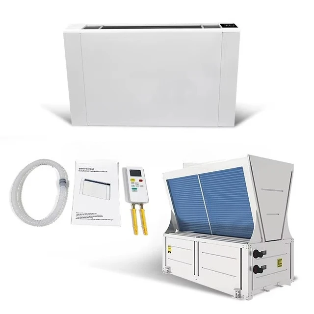 

China Wifi Thermostat Fancoil Chilled Water System Vertical Slim Hydronic Wall Fcu Fan Coil Unit Price for Heating and Cooling