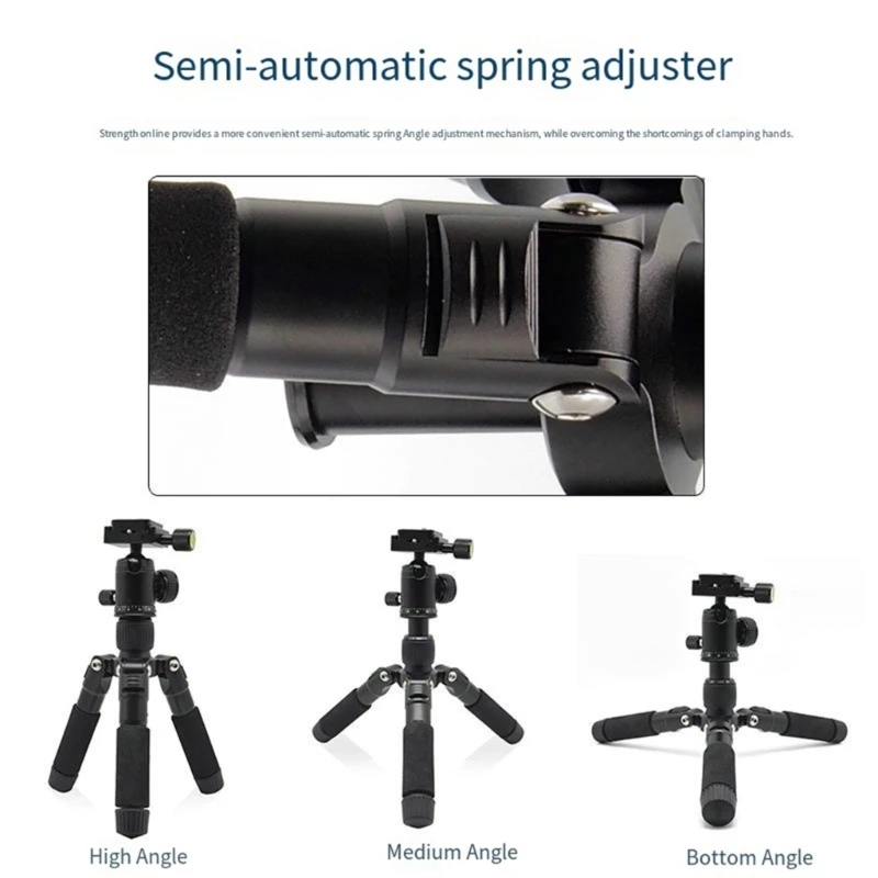 Desktop Tripod 20Inch Mini Size with 360 Degree Rotation Head Supports Up to 11lbs for Travel DSLR Cameras and Phones