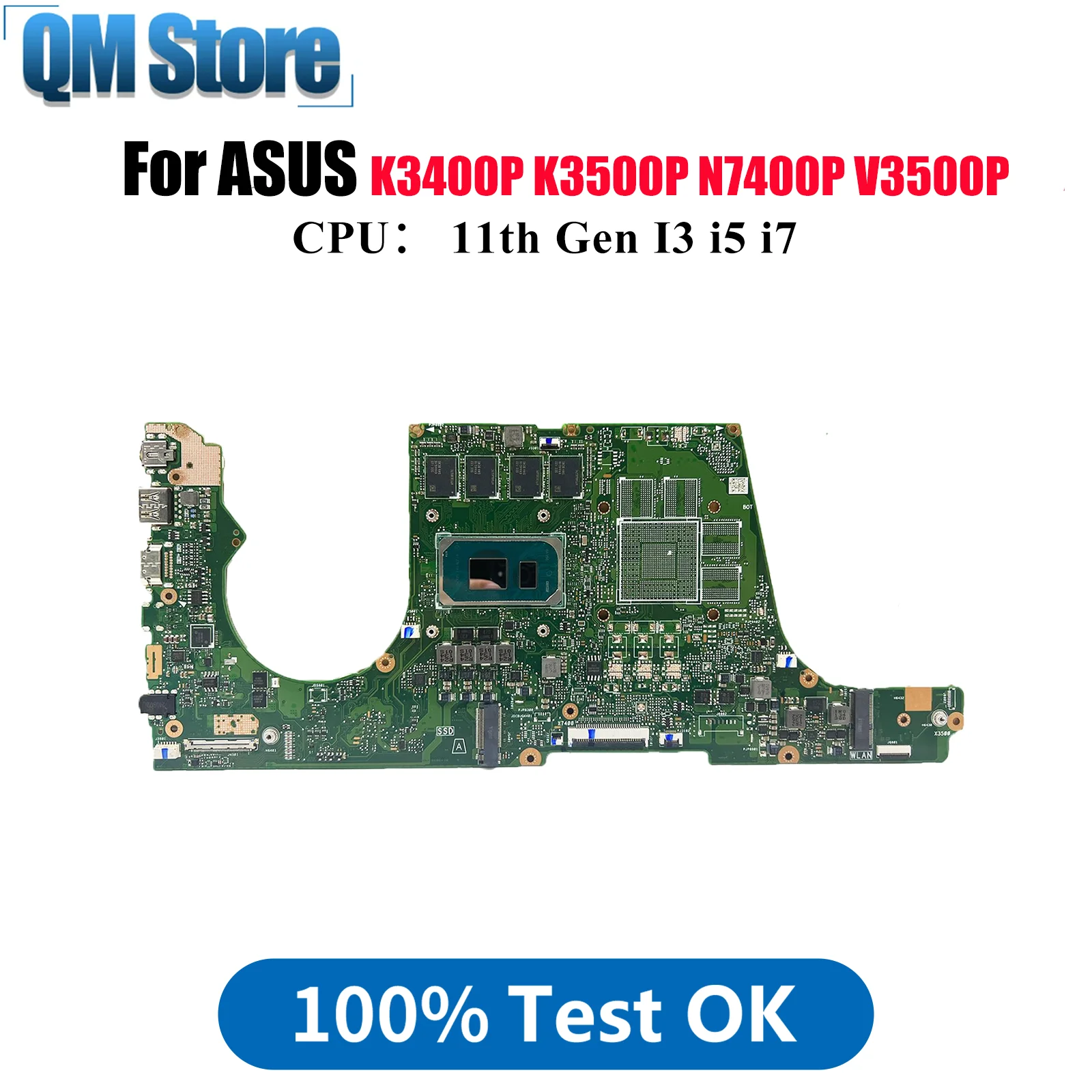 

X7400PA Материнская плата для ноутбука ASUS X7400PE X7400PC K3400P V3400P V3500P N7400P X7400P K3500P Материнская плата с 11-го поколения I3 i5 i7