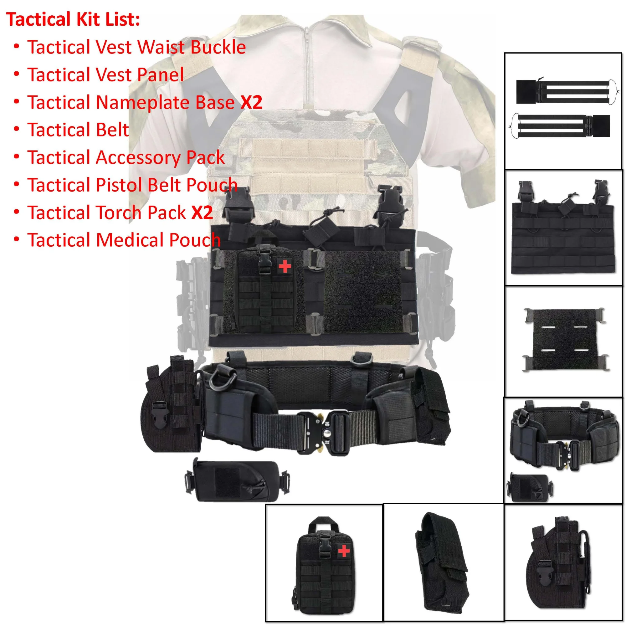 

Multi-functional Outdoor Training Vest Suit with Quick Release Molle Expansion System Waterproof And Wear-Resistant Convenient