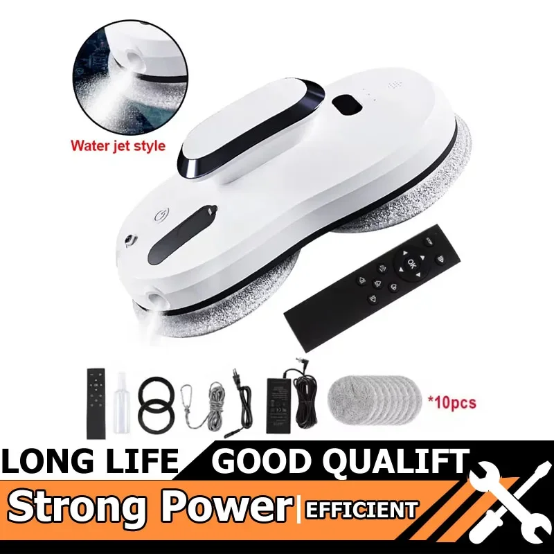 

Hot Upgraded Intelligent Window Cleaning Robot Water Spraying Function Electric Window Cleaner With Remote Control For Home
