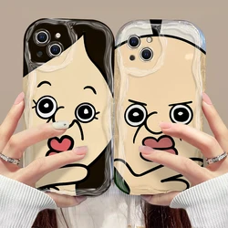 Bang Bang Tang Tang Protect Funny Couple 3D Wave Phone Case For Samsung Galaxy S25 S24 S23 S21 S20 FE Plus Ultra 4G 5G Cover