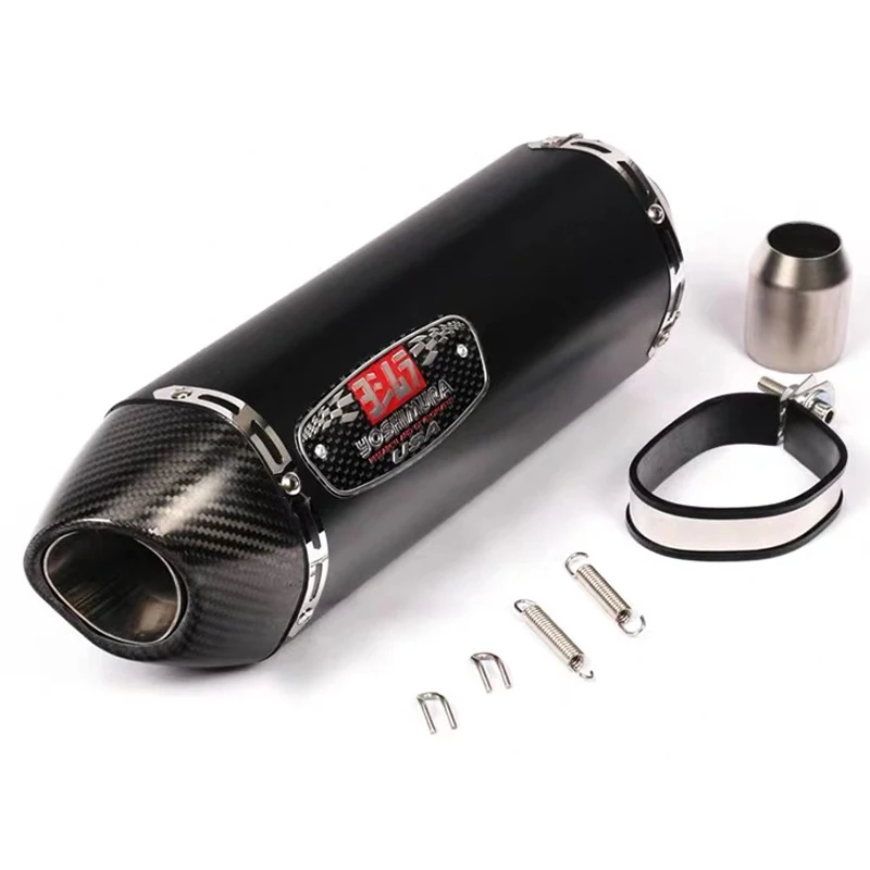 420mm With DB Killer 38-51mm Motorcycle Exhaust For Yoshimura Real Carbon Fiber Muffler Pipe Pitbike GSR 600 CB650F R77 RS Cafe 3