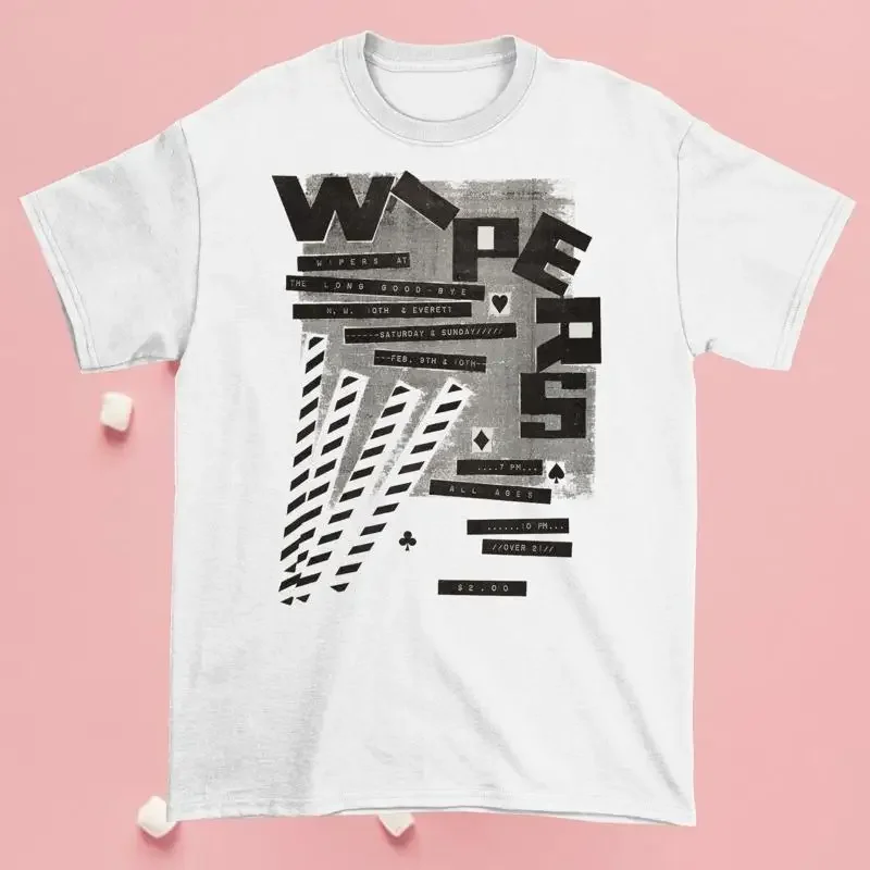 Long Goodbye Concert Wipers Band T Shirt Cotton All Size White