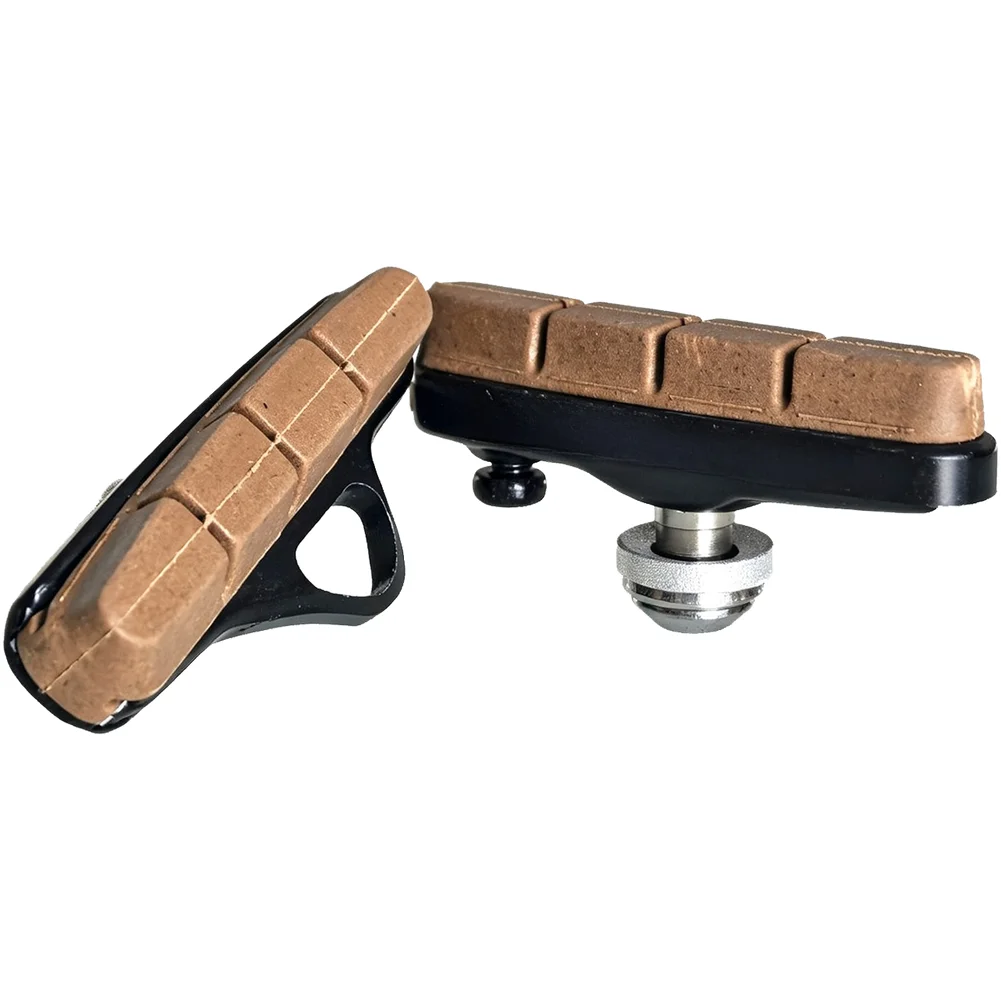 For road Bike Cork Brake Pads Compatible with For Carbon Wheels Featuring CNC Aluminum Shell and All-Weather Performance