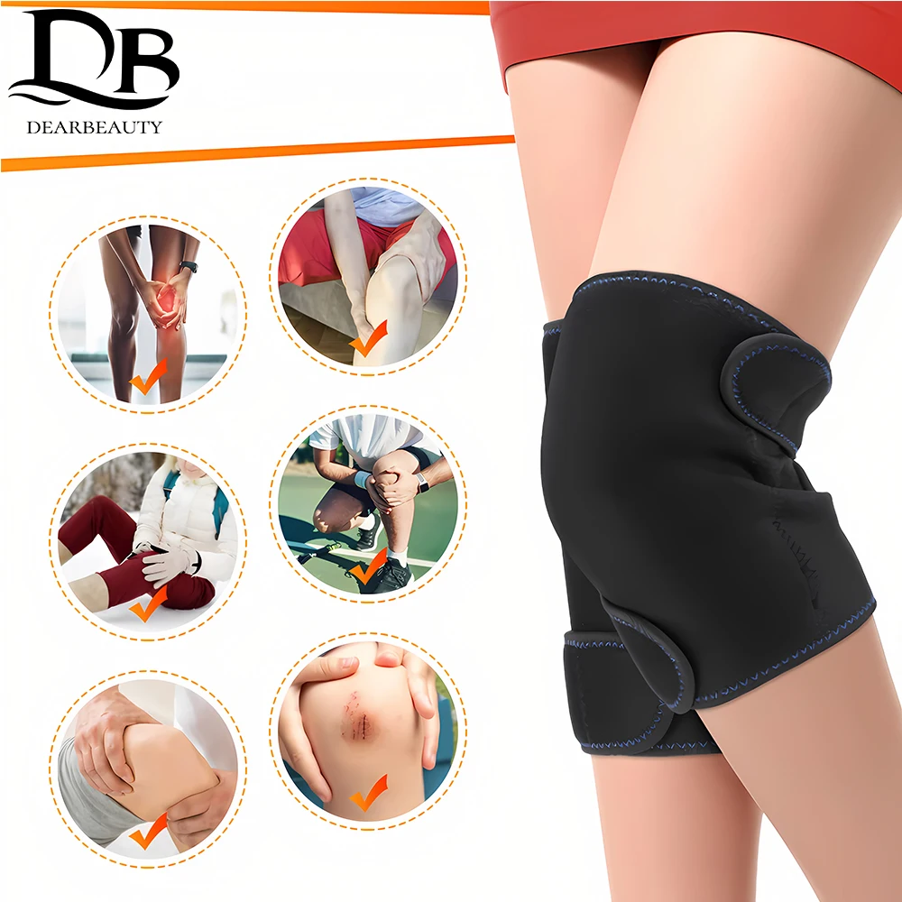 Warm Heating Knee Pads Self-Heating Magnet Therapy with 2*16 Energy Non-Electric Relieve Cold Knees and Prevent Old Cold Legs