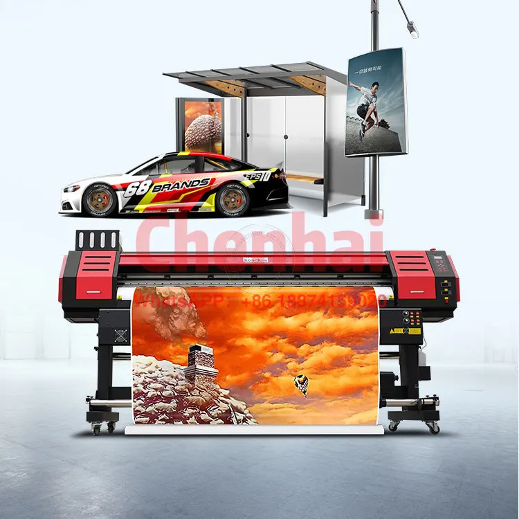 Kongkim small size vinyl printing machine print and cut 1.3m car sticker xp600 i3200 eco solvent printer plotter