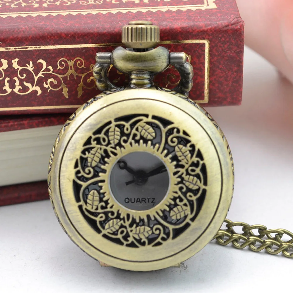 Necklace Pocket Watch Vintage Quartz Watch Exquisite Pendant Accessory Watch Steampunk Retro Pocket Clock Gifts For Men