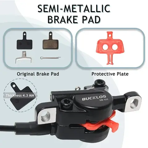 BUCKLOS-frenos hidráulicos de bicicleta de 2 pistones, palanca de pinza de freno de disco de bicicleta de 800/1500MM, juego de frenos de montaña de carretera de 160mm, freno de aceite de bicicleta